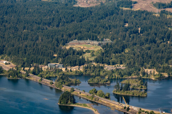 Aerial view of Skamania Lodge