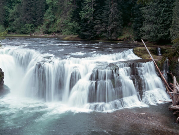 Lewis River Falls waterfall in Skamania County