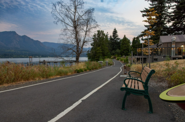 Riverfront in Stevenson, Washington 